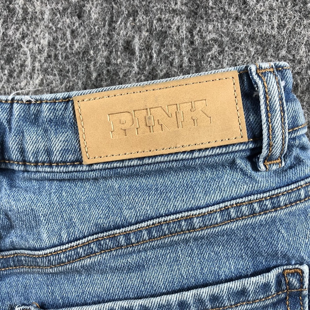 PINK Victoria's Secret High Rise Wide Leg Jeans Womens 6 Denim - Picture 15 of 16